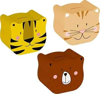 DIE SPIEGELBURG - Spardose in Tierkopfform - Bunte Geschenke, Sortiert: Amazon.de: Küche, Haushalt & Wohnen