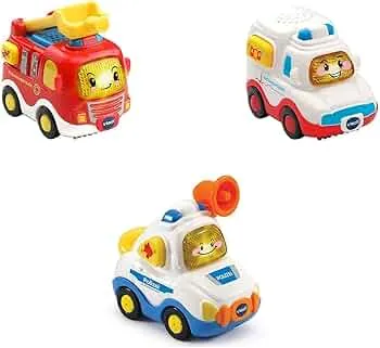 Vtech 80-242104 TUT TUT Baby Flitzer - 3er Set Einsatzfahrzeuge (Feuerwehrauto, Rettungswagen, Polizei), Babyautos, Mehrfarbig: Amazon.de: Spielzeug