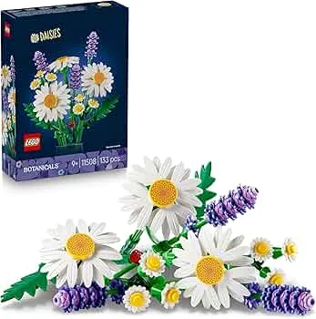 LEGO Botanicals Gänseblümchen - Strauß aus Kunstblumen mit Gänseblümchen & Lavendel - DIY Deko fürs Kinderzimmer - Geschenkidee zum Valentinstag oder Geburtstag für Mädchen ab 9 Jahren - 11508: Amazon.de: Spielzeug