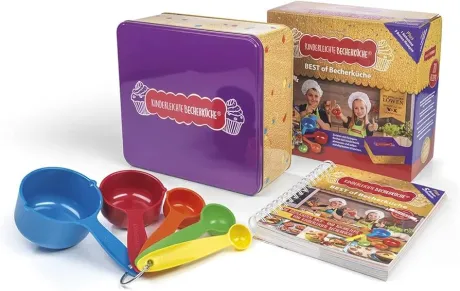 Kinderleichte Becherküche: BEST of Becherküche (Band 9): Backbuch, Kochbuch inkl. 5-teiliges Messbecher-Set u. dekorativer Kekdsdose, kinderleicht Backen und Kochen mit Kindern ab 3 Jahren : Amazon.de: Küche, Haushalt & Wohnen