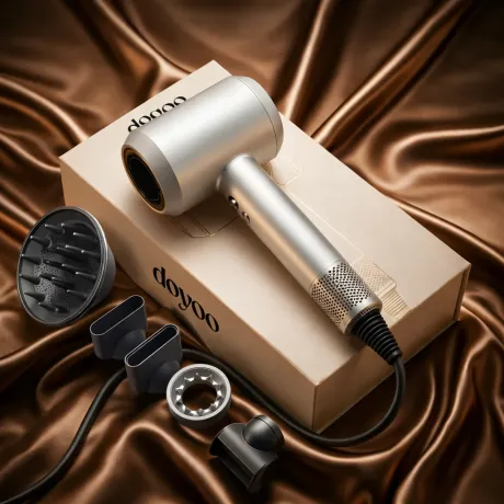 DOYOO AirPro™ 5in1 Hochleistungsföhn Farbe schwarz