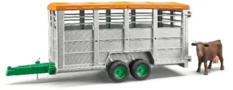 Bruder Viehtransportanhänger inkl. 1 Kuh