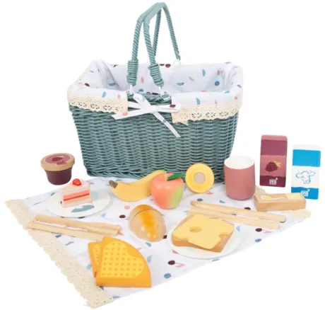 Picknickkorb „tasty“ von small foot | Mit umfangreichem Zubehör