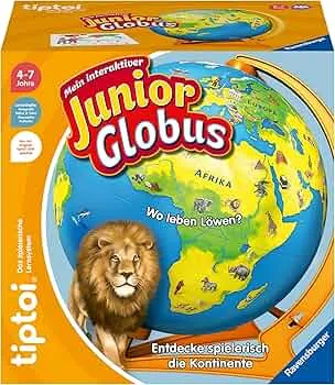 Ravensburger tiptoi Junior Globus – interaktives Lernspiel ab 4