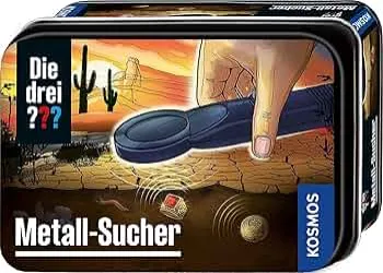 Die drei ??? Metall-Sucher von KOSMOS, Mini-Detektor, Detektiv Set, Agenten Ausrüstung, Spielzeug für Kinder ab 8 Jahre, in praktischer Metalldose, Mitbringsel, kleines Geschenk, Gadget: Amazon.de: Spielzeug