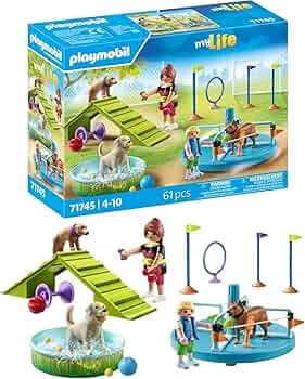 PLAYMOBIL | Hundespielplatz | Hunde Spielzeug Kind | Hundefiguren Set | Spielzeug für Kinder ab 4 Jahren | 71745: Amazon.de: Spielzeug