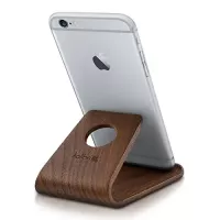 Smartphone Ständer aus Walnussholz - stilvolles Smartphone Geschenk