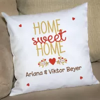 Einzugsgeschenk - Kissen Home sweet Home mit Namen