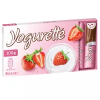 Yogurette Erdbeere Vollmilchschokolade mit Erdbeercreme 100g | Mega-Einkaufsparadies