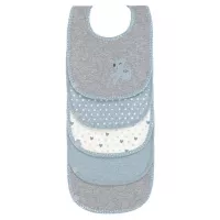 Lässig - Klett-Lätzchen 5er Pack - Lela - Light Blue - Babyartikel.de