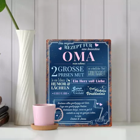 Persönliches Geschenk für Oma mit Gravur - Geschenk für Oma.de