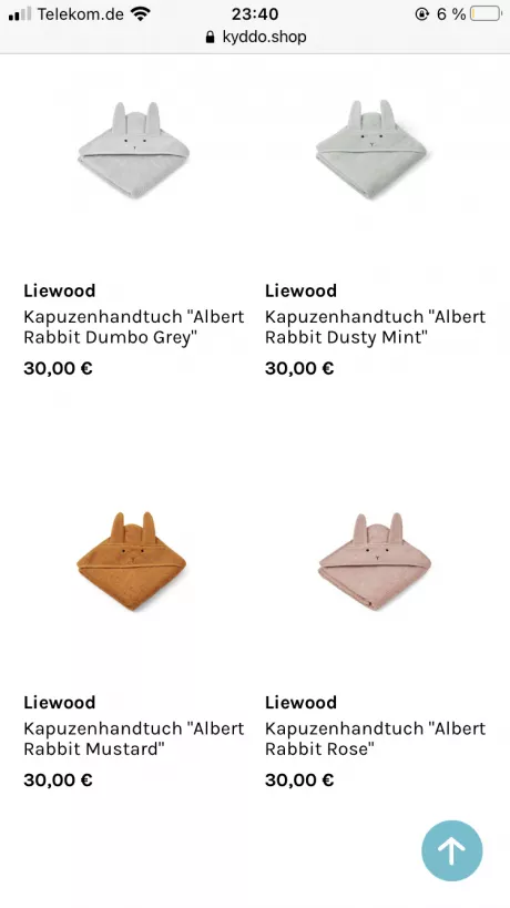 Kapuzenhandtuch für Babys