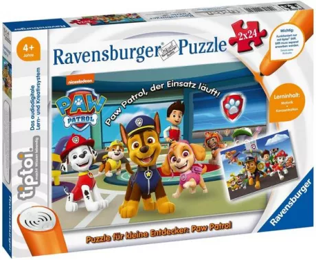 Ravensburger 00069 - tiptoi®, Puzzle für kleine Entdecker: Paw Patrol